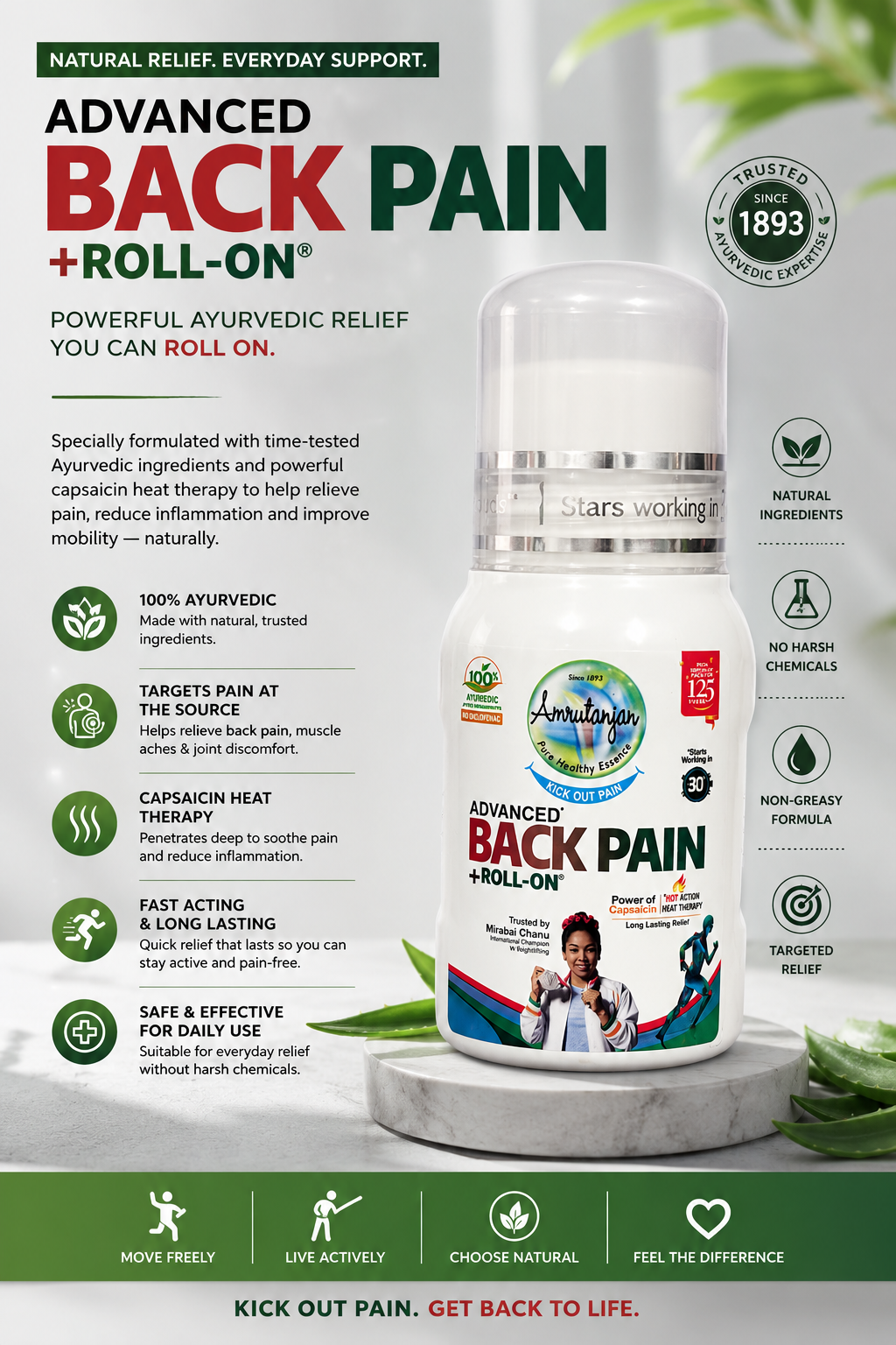 Back Pain Roll-On – Fast Relief for Muscles & Joints | Mossel Bay & George
