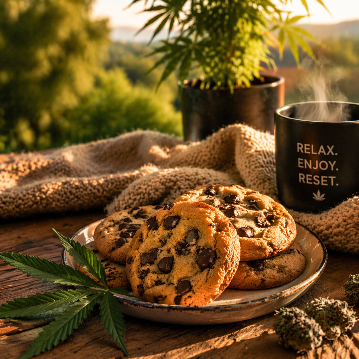 "90mg Choc Chip Infused Cookies | Premium Edibles Mossel Bay & George"