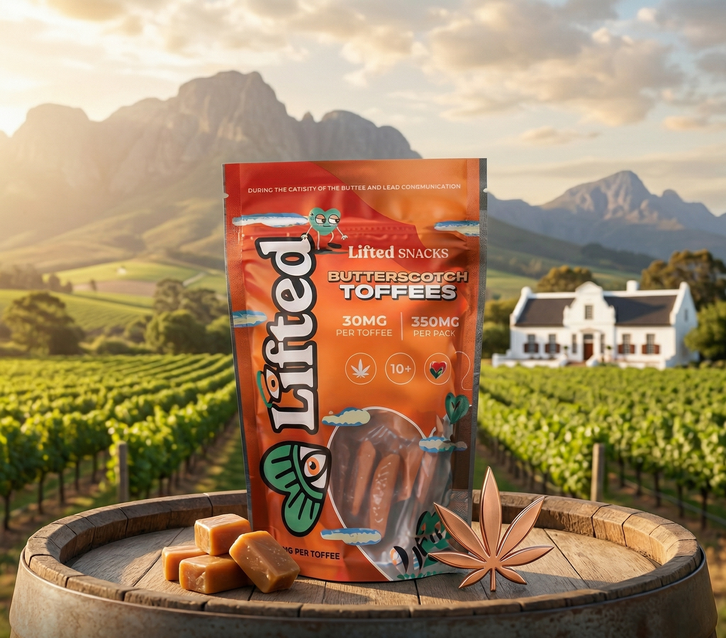 Discover the Gold Standard of Relaxation in the Garden Route with Premium Butterscotch Infused Toffees