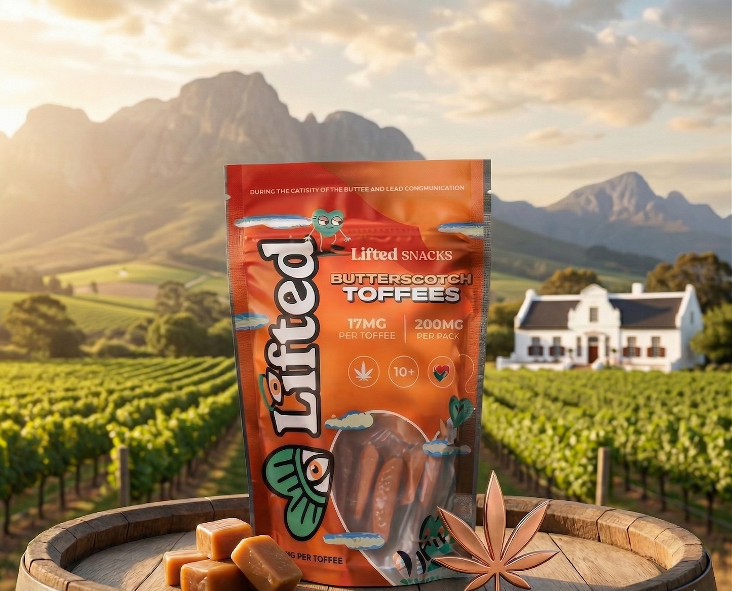 Discover the Gold Standard of Relaxation in the Garden Route with Premium Butterscotch Infused Toffees