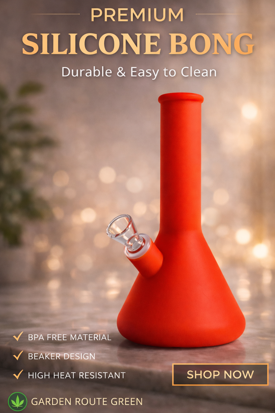 Small Travel silicone bong