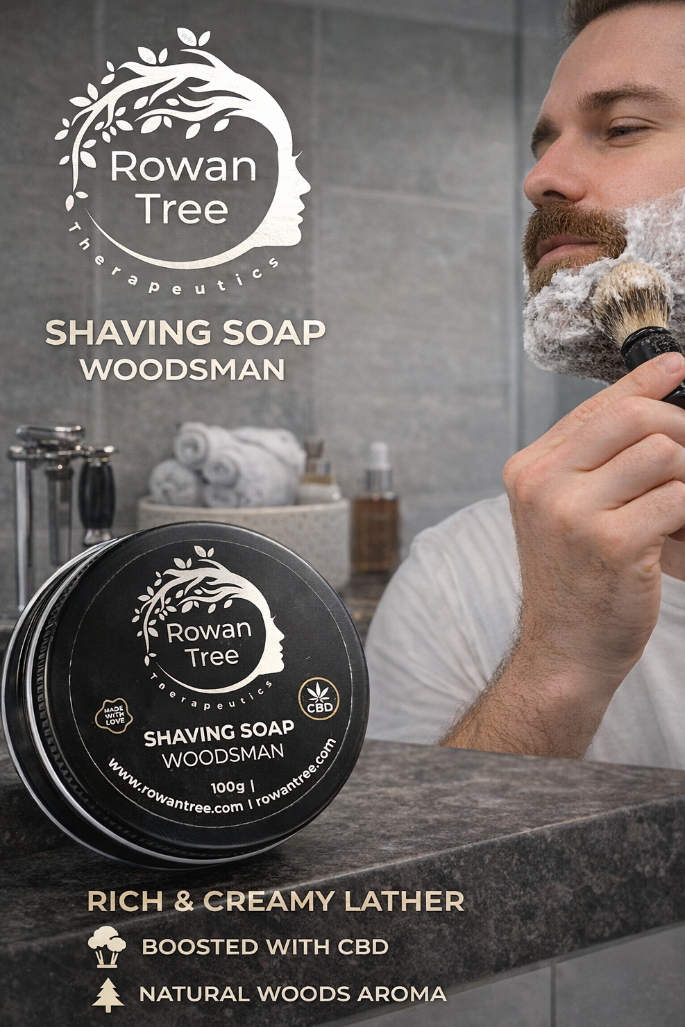 Shaving Soap Woodsman