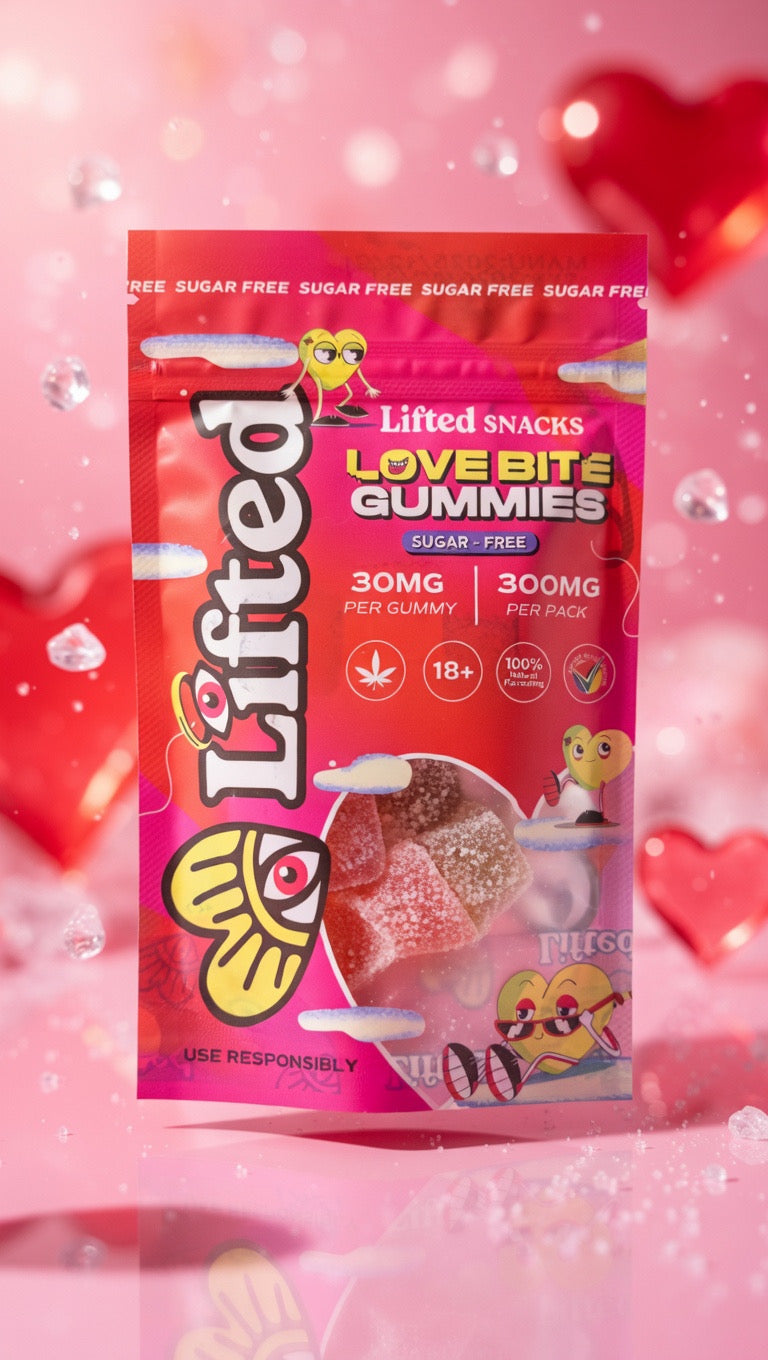 Sugar-Free Love Bite Gummies (300mg) | Premium Edibles Mossel Bay & George