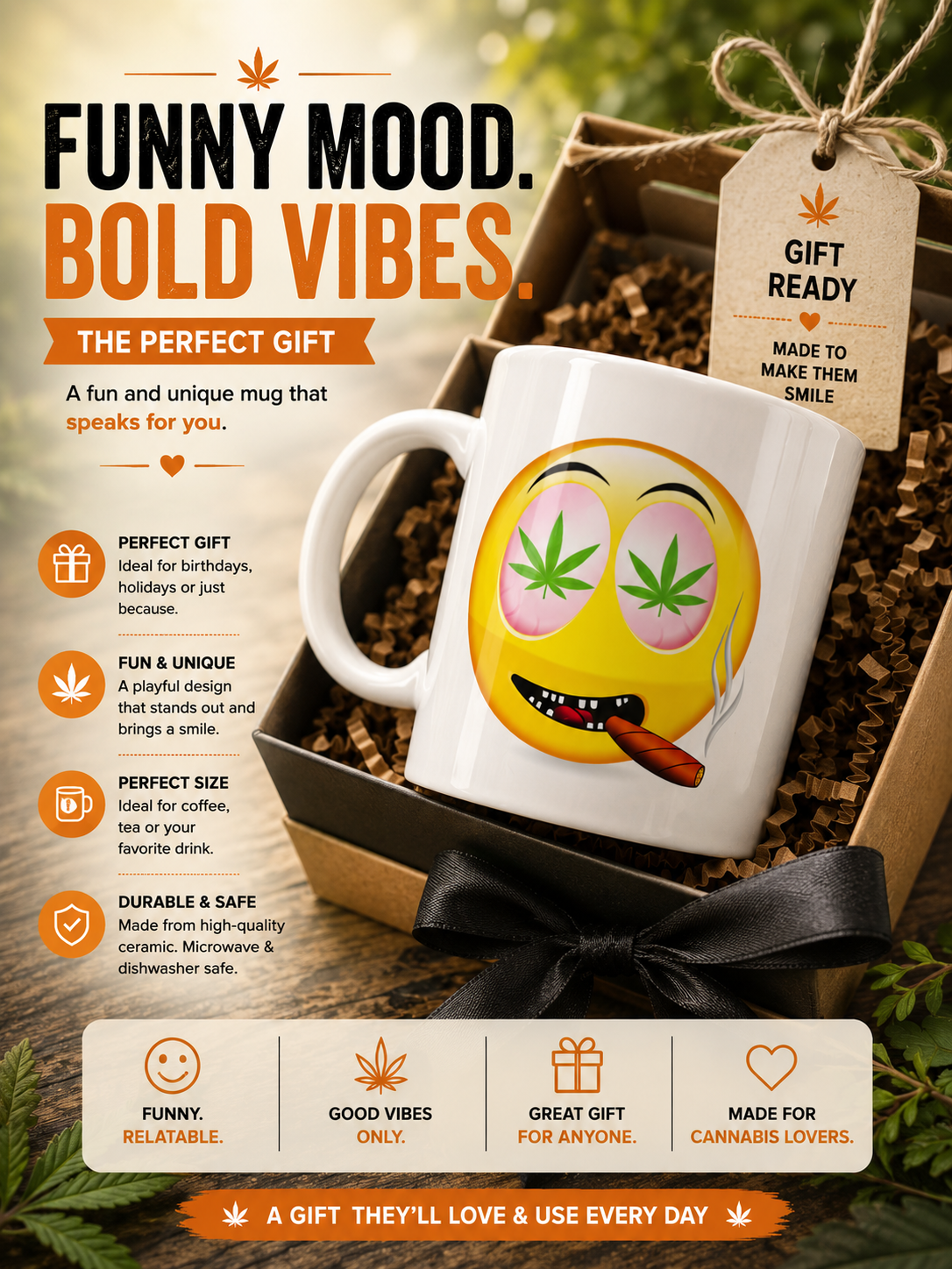Funny Emoji Coffee Mug – Unique Gift Idea