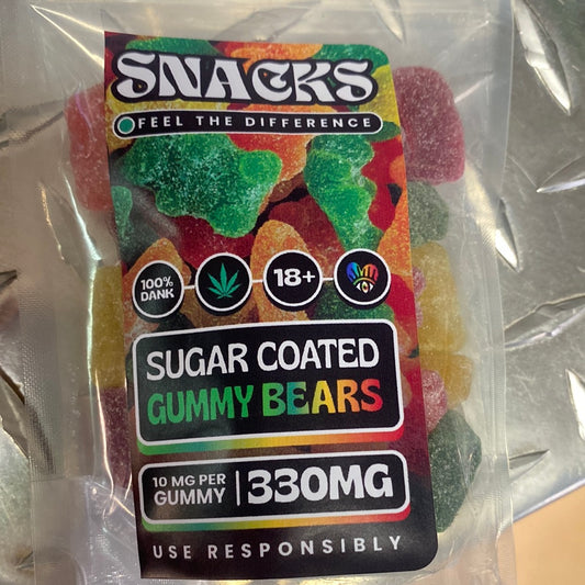 Sugar Coated Gummy Bears 330mg