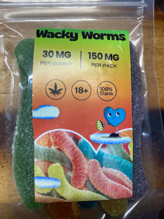 Wacky Worms Gummies - 150mg packet