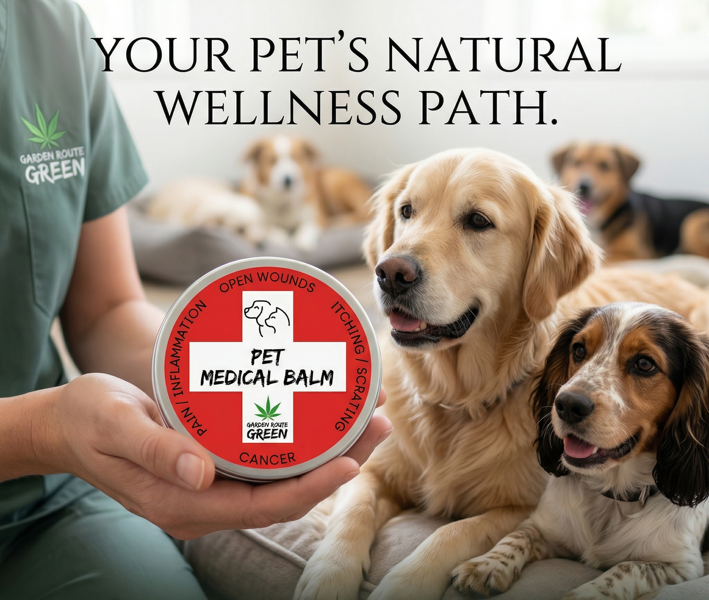 Garden Route Green Pet Medical Balm – Natural Relief for Pain, Itching, Skin Cancer & Wounds