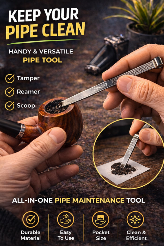 3-in-1 Pipe Tool Stainless Steel – Tamper, Reamer & Cleaning Scoop