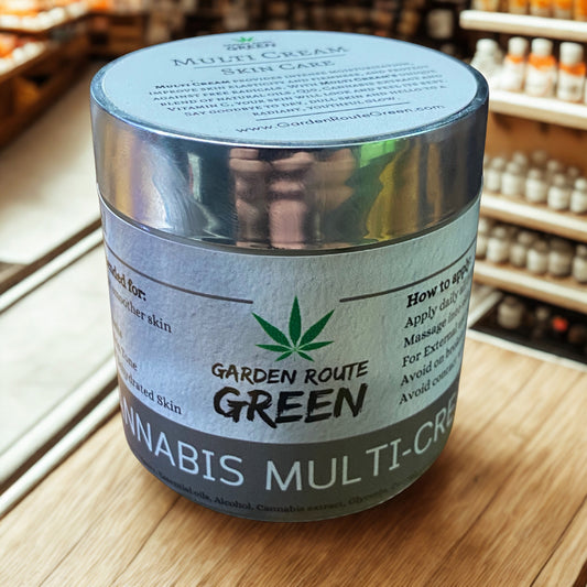 - CBD Skincare MULTI-CREAM with Q10 & Vitamin C – Firmer Skin in 2 Weeks – Garden Route Green Mossel Bay