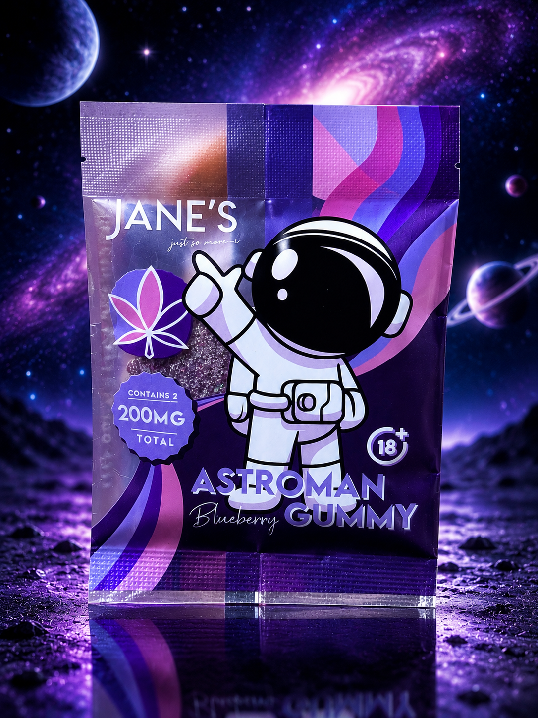 Astroman Blueberry CBD Gummies – Premium Edible