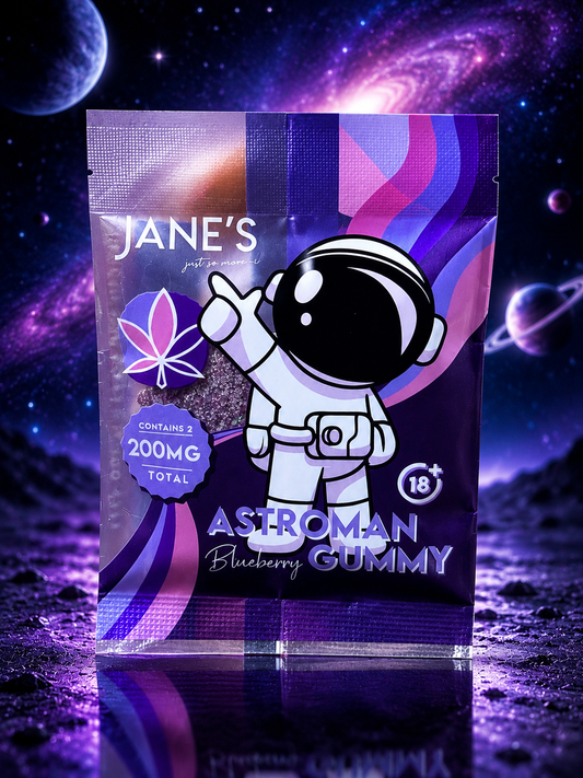 Astroman Blueberry CBD Gummies – Premium Edible
